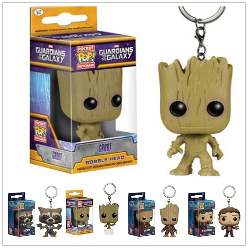 Funko pop Marvel Мстители США капитан Лига Справедливости dragon ball Z Grootted Вегета Брелок