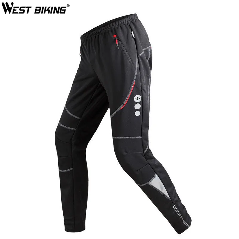 

WEST BIKING Winter Sports Pants Ropa Ciclismo Windproof Thermal Pantalones Running MTB Riding Bike Bicycle Cycling Pants Men