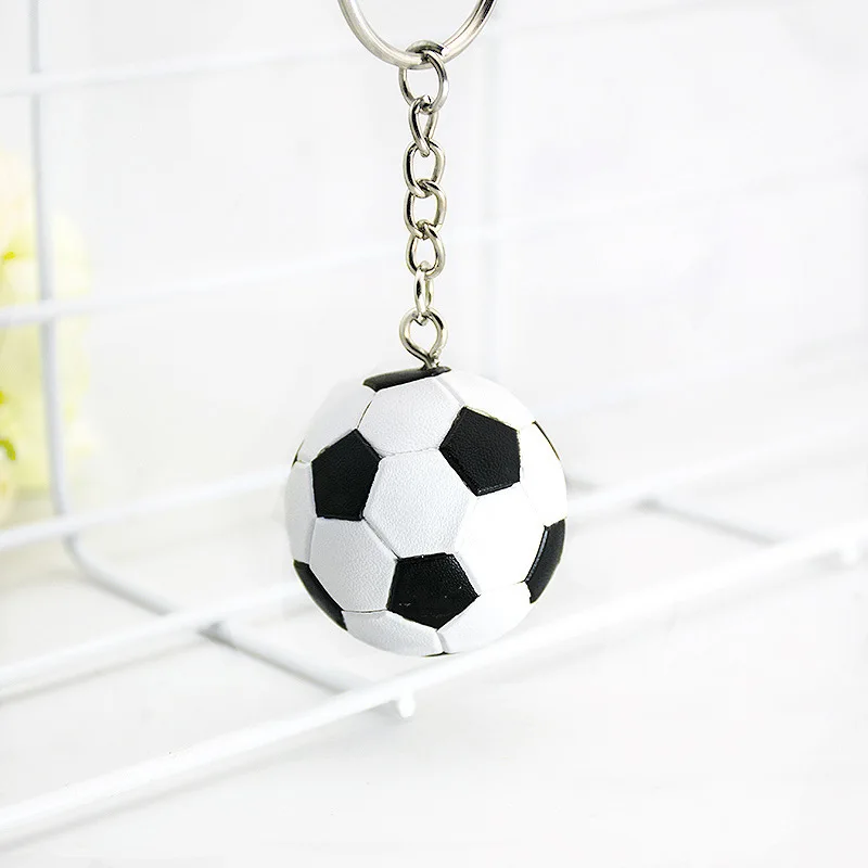 

Sports football key ring black and white football car pendant bag pendant creative couples gift game of thrones keychain