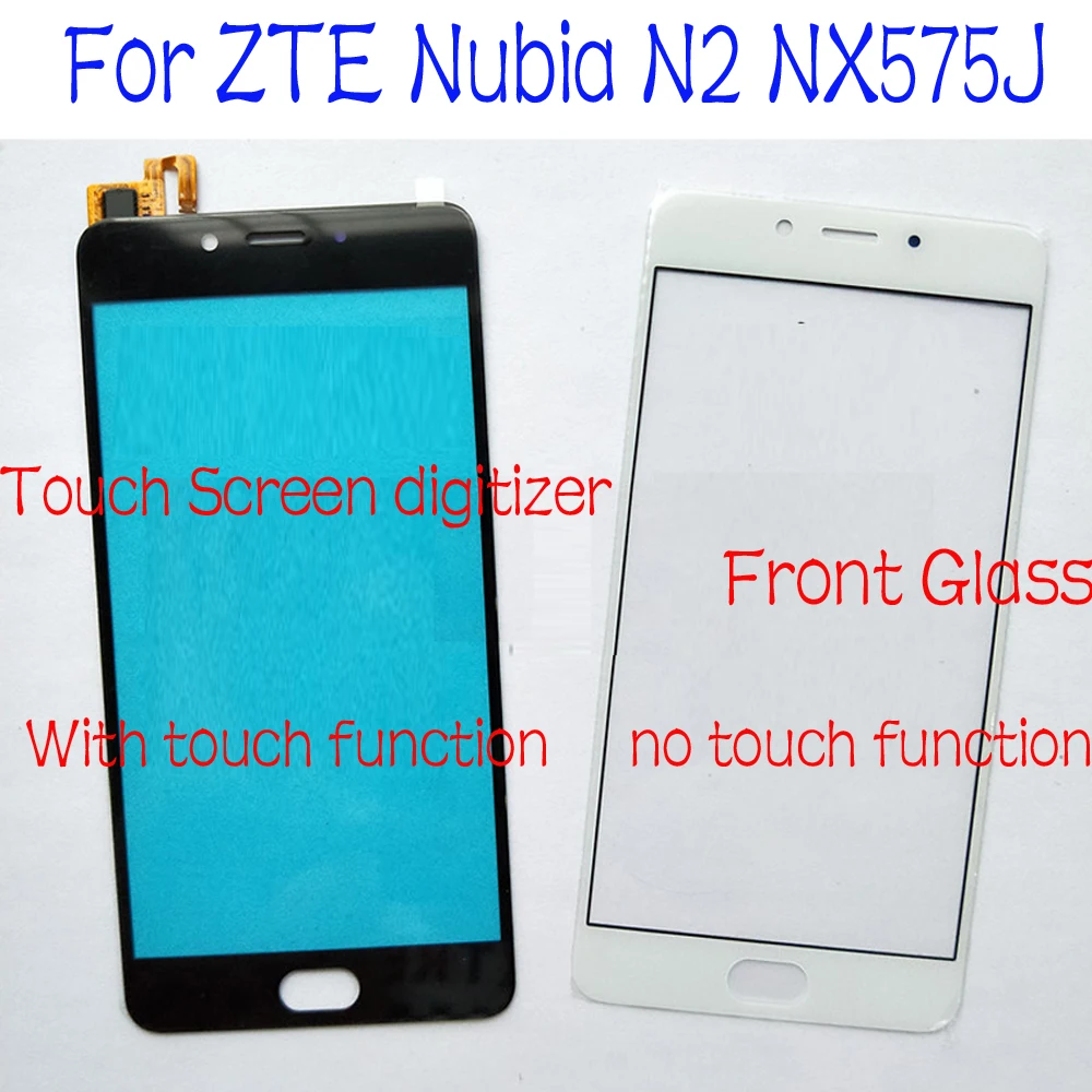 

Top Quality Tested Working Front Panel Glass Sensor Touch Screen Digitizer For ZTE Nubia N2 NX575J Phone Replacement Parts Fix