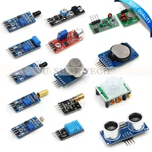 16pcs/lot Raspberry Pi 3 Model B the Sensor Module Package 16 kinds of Sensor with Retail Box