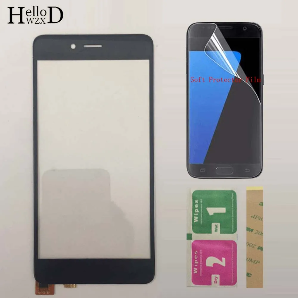 

5.0'' Touch Screen Panel For Highscreen Easy S Touch Screen Digitizer Touchscreen Front Glass Len Sensor + Protector Film