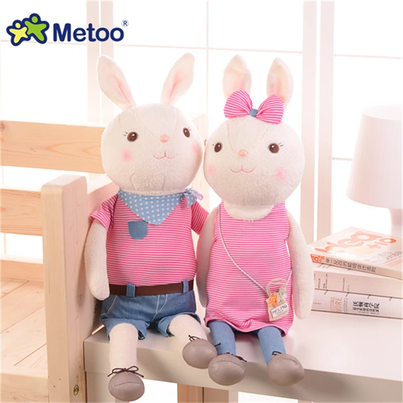 

1pcs Authentic 44cm Tiramisu Rabbit Metoo Plush Toy Doll Stuffed Bunny Hug Doll Kids Gifts A49