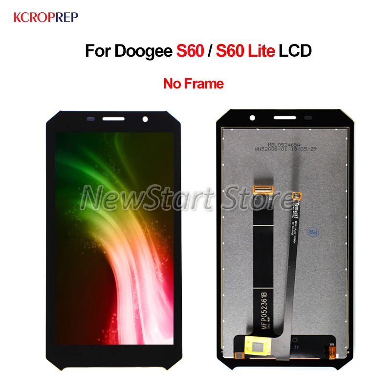

For Doogee S60 LCD Display Touch Screen Digitizer Assembly 5.0" 100% Tested Replacement Accessory For Doogee S60 Lite lcd