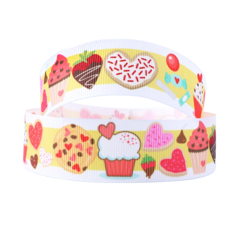 

david angie 5 Yard 1"(25mm) Cake Animal Printed Grosgrain Ribbon,DIY Handmade Wedding Gift Wrap Materials,5Yc4812