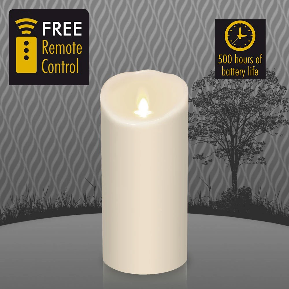 

Ksperway Flameless Moving Wick Pillar LED Candle 3.5"*7"