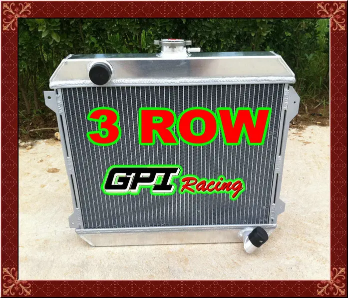 

3 Row 56mm aluminum radiator for NISSAN DATSUN 510 610 710 720 L20B Manual,NEW