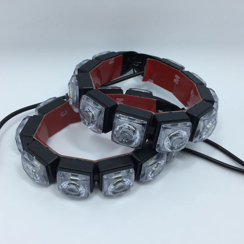 Новинка! 2*10 светодиодный COB DRL Противотуманные гибкие фары силиконовые
