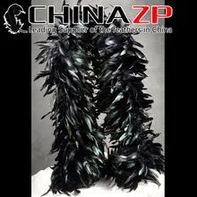 CHINAZP перо дизайн уникальное красивое платье показ окрашенный Черный ПОЛОВИНА БРОНЗА Coque хвост перо боа оптом