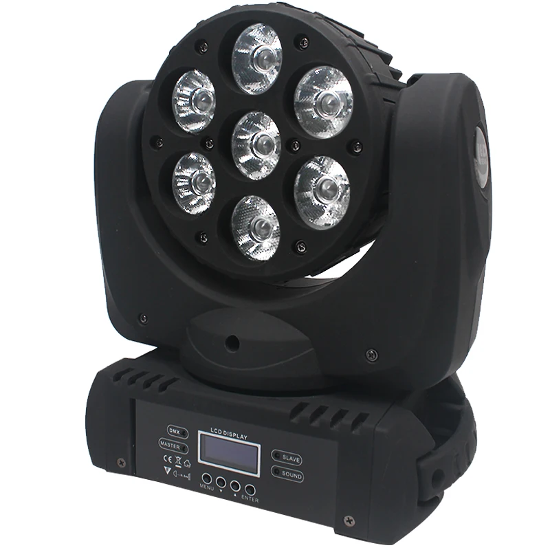 MengBa 2 قطعة/الوحدة 7*12 واط RGBW Led شعاع يتحرك رئيس ضوء 100 فولت-240 فولت المهنية المرحلة dj/شريط/الترفيه المنزلي الإضاءة تأثير
