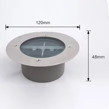 Светодиодный светильник на солнечной энергии, открытый садовый газон, дворовая дорожка, водостойкая лампа из нержавеющей стали, подземный Sward Sod Light