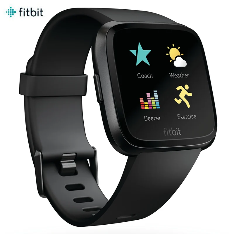 fitbit versa smart fitness watch peach rose gold