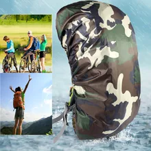 Imperméable à l'eau camouflage couverture de pluie anti-poussière camouflage voyage randonnée sac à dos en plein air Camping sac à dos housse de pluie(China)