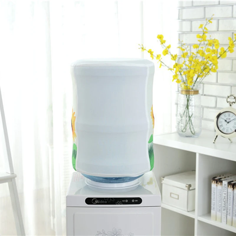 Polyester Printed Water Dispenser Dust Cover Korean Cartoon Floral Creative Drinking Fountains Water Dispenser Cover