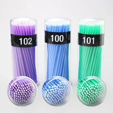 400 шт./компл. кисти ватные тампоны, одноразовые тату аппликатор для наращивания ресниц microbrushes инструменты для макияжа