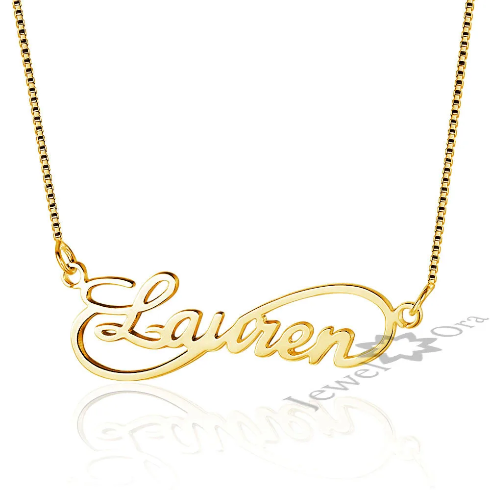 

Customized DIY Any Name Necklace 925 Sterling Silver Pendant Infinity Necklaces Personalized Jewelry Girlfriend's Gift Free Box