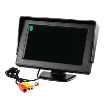 4,3 ''innch цветной TFT lcd DC 12V монитор заднего вида подголовник дисплей с 2 каналами видео вход для DVD VCD камера заднего вида