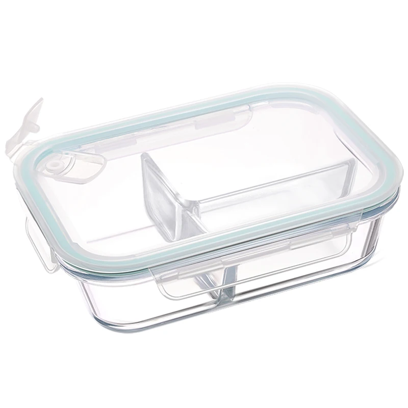 Glass Meal Prep Container Locking Lids Food Container Airtight Lunch Box Compartment Food Storage Container Microwave Safe