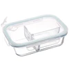 Glass Meal Prep Container Locking Lids Food Container Airtight Lunch Box Compartment Food Storage Container Microwave Safe 1
