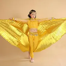 Новое поступление полиэстер танец живота isis крылья Дети танец живота крылья isis 4 цвета 110 см