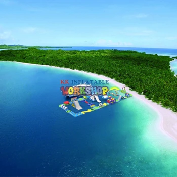 

inflatable floating water park summer entertainment customized for hot-selling 0.9 mm PVC best material