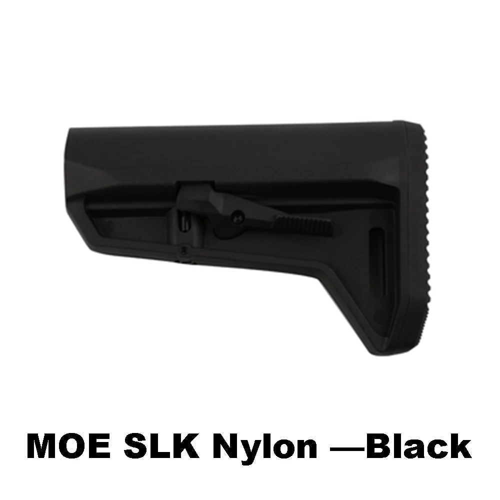 MOE SL-K нейлон Пейнтбол Кемпинг компонент Регулируемый запас для страйкбола AEG Jinming8 Gen9 AR15/M4 мини аксессуары - Цвет: MOE SLK Nylon Black