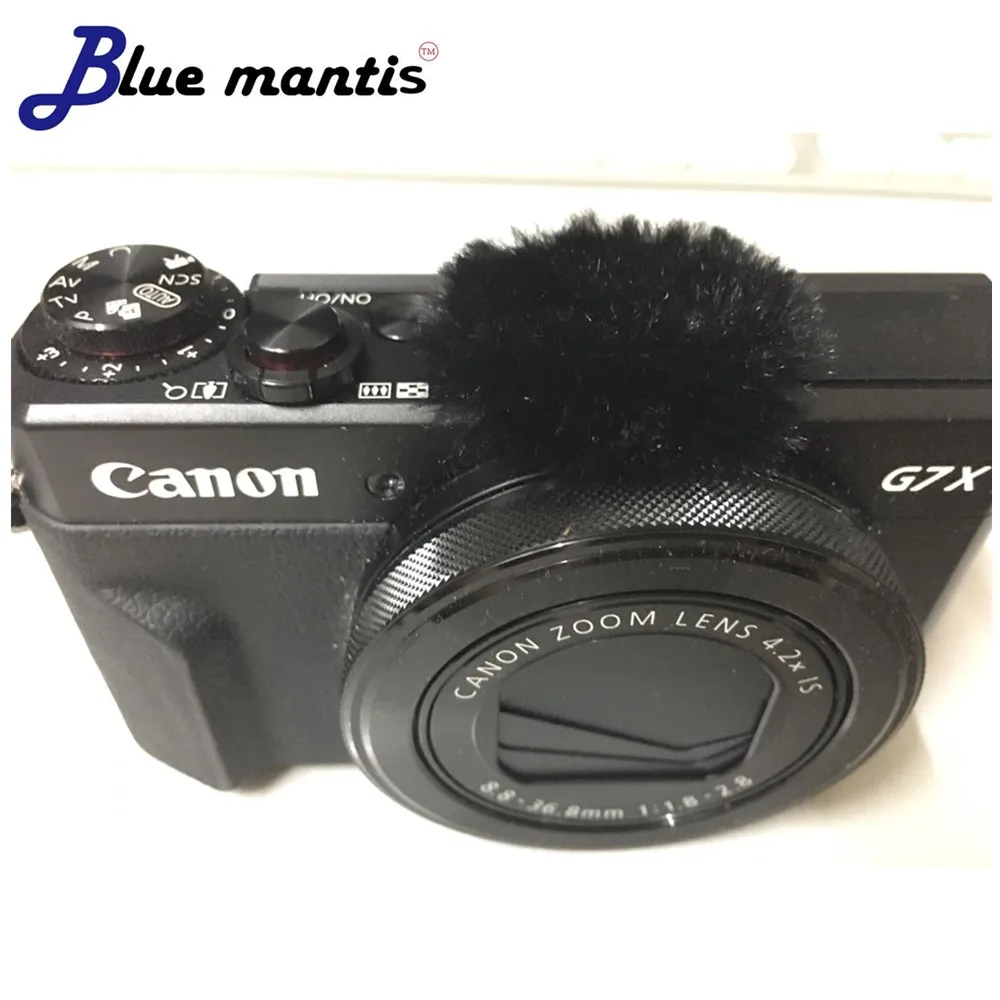 6 шт. глушитель dead cat для Canon G7x Mark II Micromuff для микрофона Крышка для Canon G7X MARK2 Blue Mantis