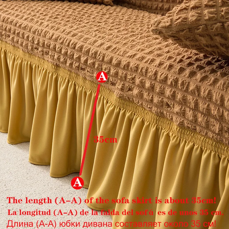 Koop Euro Jacquard Sofa Covers Met Rok Elastische Sofa Covers Voor Woonkamer Slaapbank Covers Voor Banken Meubels Sofa Kussenovertrekken