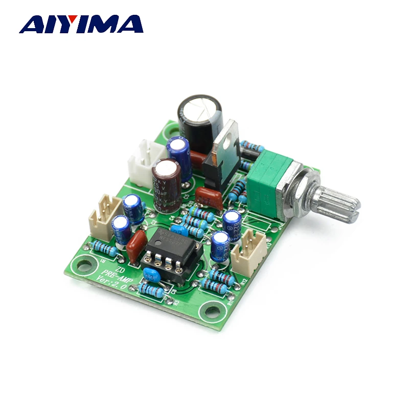 AIYIMA NE5532 Preamp Preamplifier Volume Tone Control Board 10 Times Preamplifier Magnification For Home Audio Amplifier speaker amp