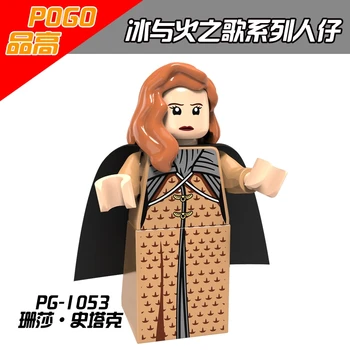 Legoing Game Of Thrones STARK family PG1053 Sansa Stark Figures Compatible Legoingly Ice And Fire Building Blocks Kids Toys Gift