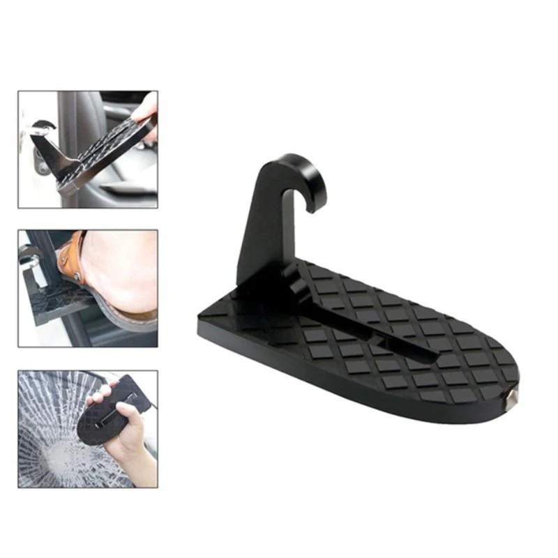 

car doorstep vehicle folding ladder foot pegs easy aeedssto car rooftop with safety hammer for car jeep suv ford bmw peugeot