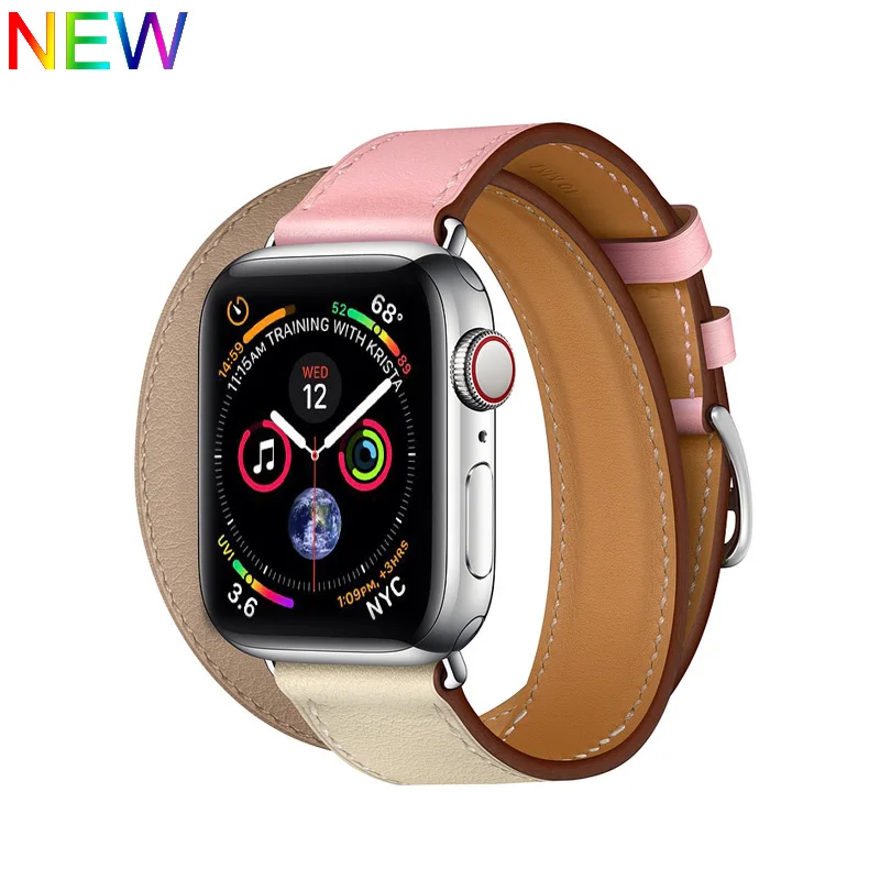 

Single tour for Apple watch band Leather strap 4 44mm 40mm bracelet watchband Iwatch series 3/2/1 correa 42mm 38mm wrist belt