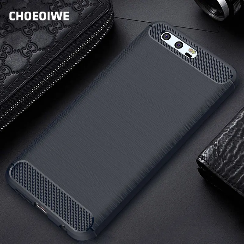 Чехол CHOEOIWE для Huawei Honor 9 армированный углеродным волокном полностью мягкий чехол