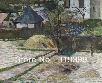

Paul Gauguin Oil Painting Reproduction on Linen canvas,Landscape at Osny by paul gauguin ,100% handmade,Free DHL Shipping