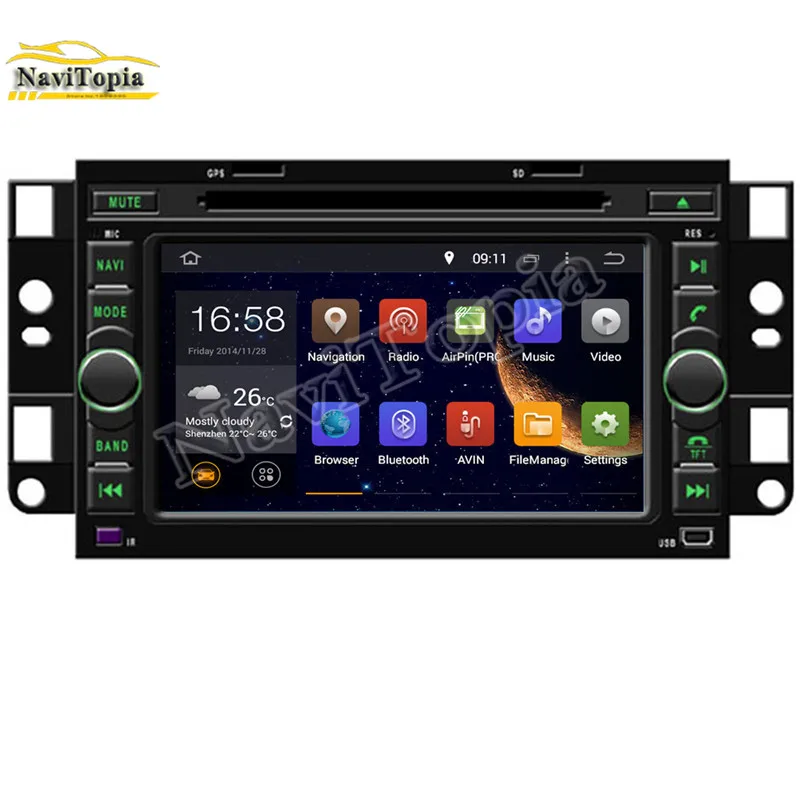 NAVITOPIA 4G RAM 64G ROM PX6 Six Core Android 9.0 Car DVD GPS Navigation for Chevrolet Aveo T200 2002-2011 Daewoo Matiz M250 | Автомобили
