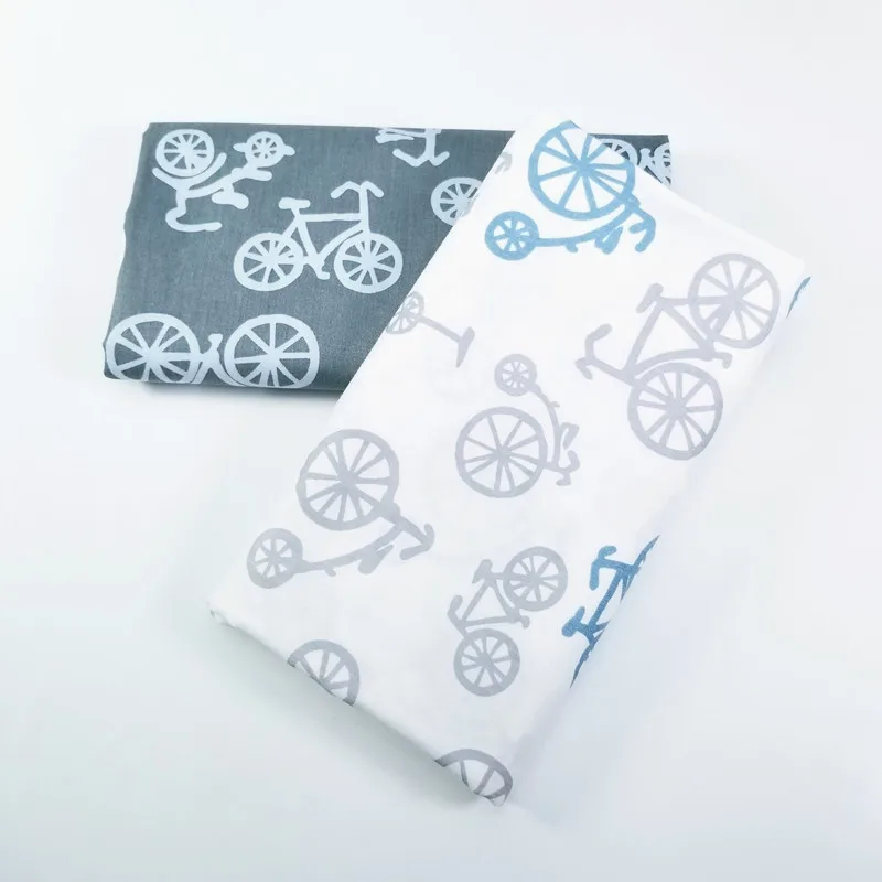 

Bicycle Printing Cotton Twill Fabric Patchwork Textile Woven Cotton Fabric DIY Sewing Quilted Baby Fat Season Fabric