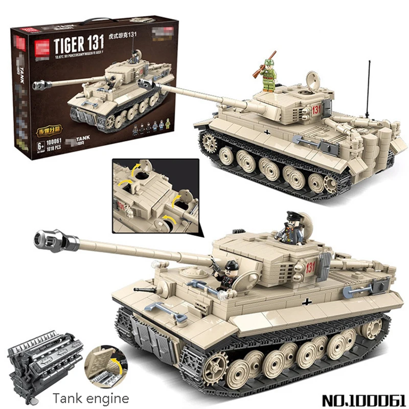 

Military Series WW2 German Tiger Panzer PZKPFW-IV Tank Building Blocks Army Russian T-90 Legoingly Model Type99 Bricks Toys Kids