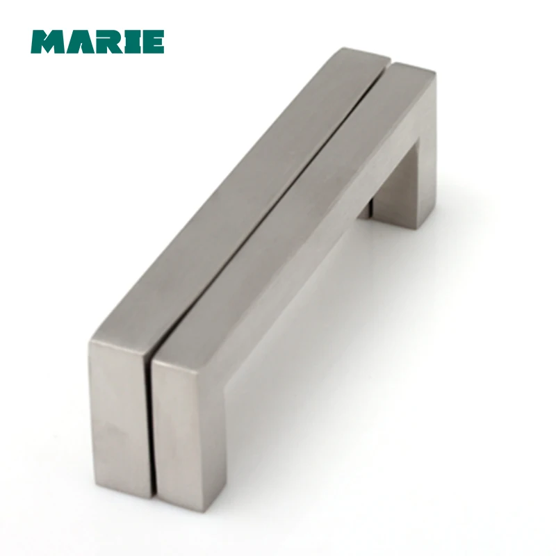 Hollow Handle Stainless Steel Furniture Drawer Handles Kitchen Cabinet Cupboard Door Handle with Foot plug aluminum