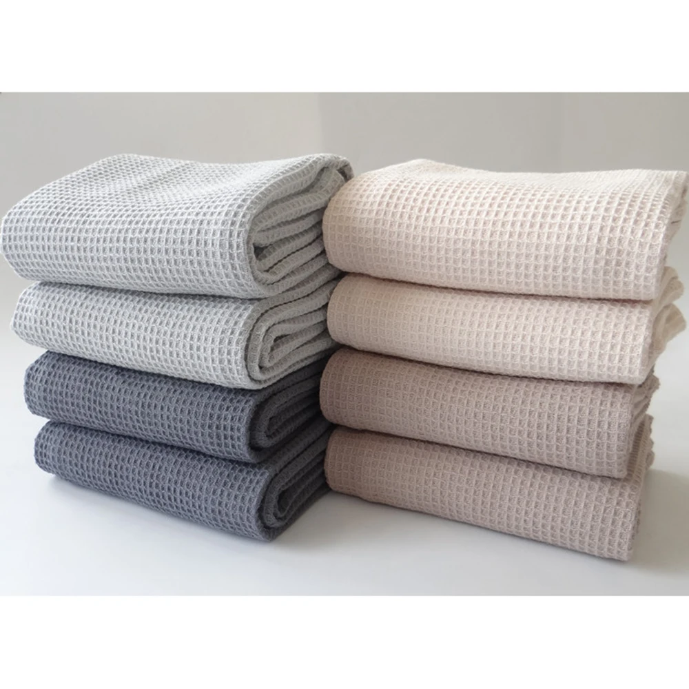 

42X63CM Cotton Table Napkins Home Kitchen Waffle Pattern Tea Towel Absorbent Dish Cleaning Towels