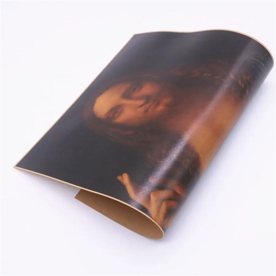 Да Винчи знаменитая картина маслом Христос Иисус винтажная печать на крафтовой бумаге плакат Настенная Наклейка для дома гостиной картина 45,5x31,5 см