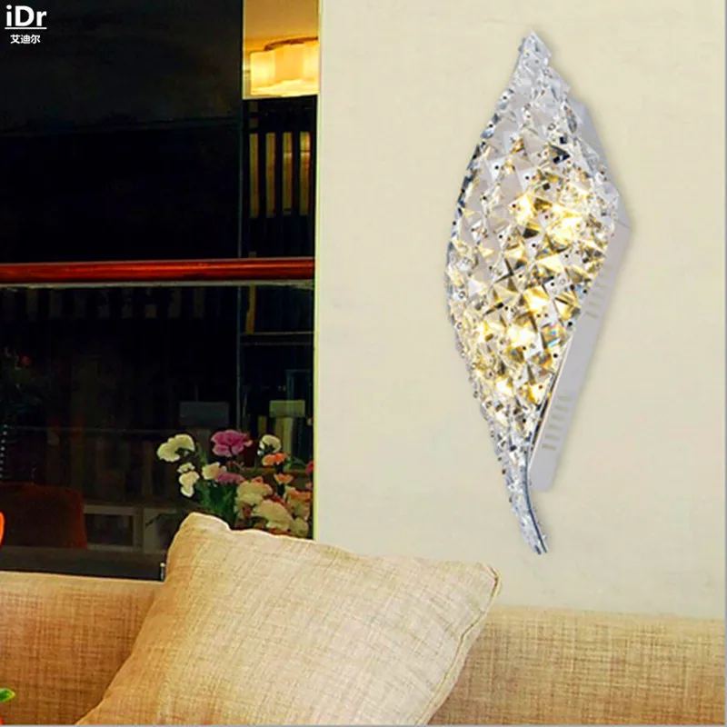 Simple modern crystal wall lamp LED decorative lamps bedroom den living room hallway hallway Wall Lamps