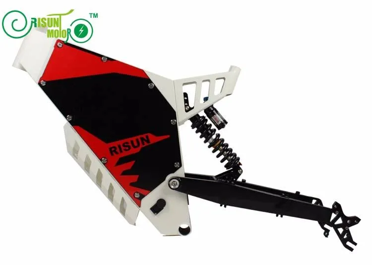 Best Xiaolong fighter / stealth bomber electric mountain bike frame / all terrain / soft tail / shock absorber electric bicycle frame 6