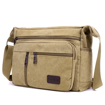 2020 High Capacity Canvas Messenger Bag for Men Multi Function Men's School Crossbody Bags Boys More Internal Bags Shoulder one piece totoro bag men messenger bags canvas shoulder bag lovely cartoon anime neighbor crossbody school letter bag