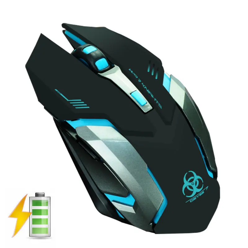 

EVESKY X7 2.4GHz Wireless Rechargeable LED Backlit USB Optical Ergonomic Silent Gaming Gamer Mouse 2400DPI + 6 Buttons PC Laptop