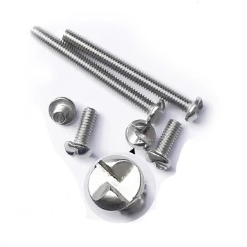 

10pcs M4 M5 M6 M8 one way screws round head unidirectional S-type slot screw 304 stainless steel bolts anti theft bolt