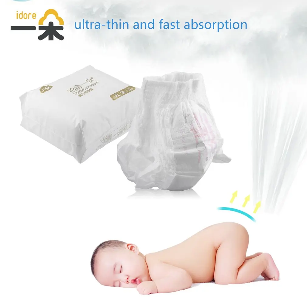 

Idore Diaper Pants XL for 12+kg 52pc Platinum Ultra Thin Baby Infant Disposable Diaper Ultra-Fast Liquid Absorption Diaper Nappy