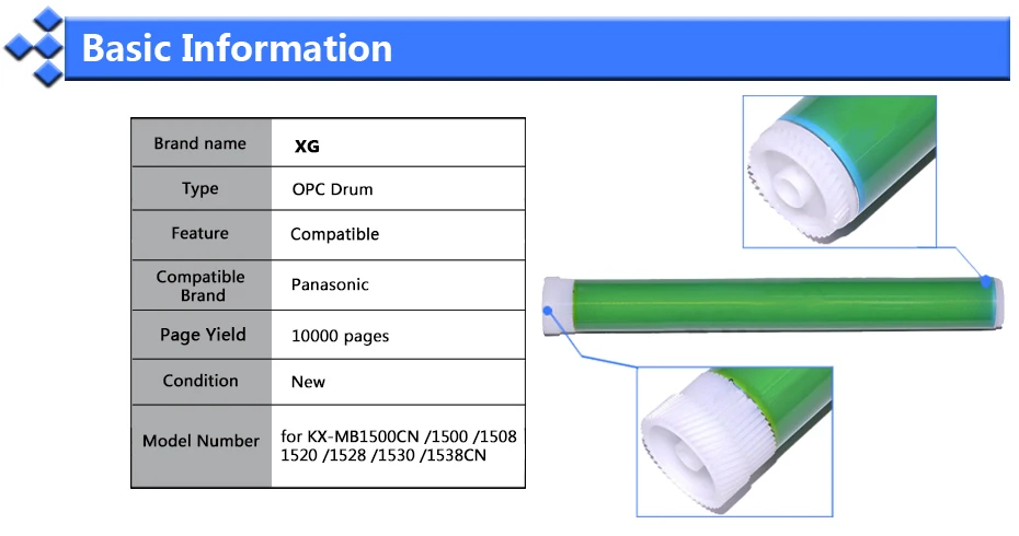 4X 10000 страниц Корея MB1500 KX 1500 совместимый OPC барабан для Panasonic Kx mb 408 MB1500CN 1508 1520