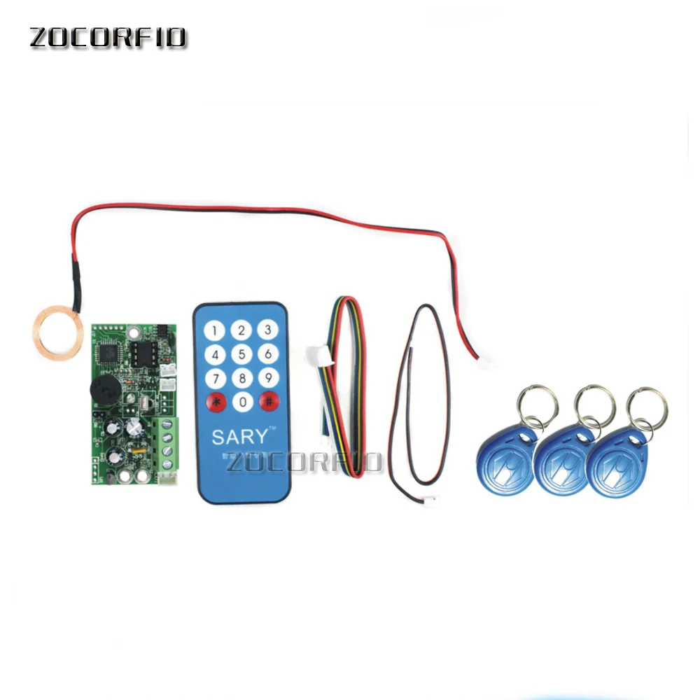 

Free shipping SY-1788 125KHZ RFID embedded entrance access control system main board /Building intercom access board +10cards