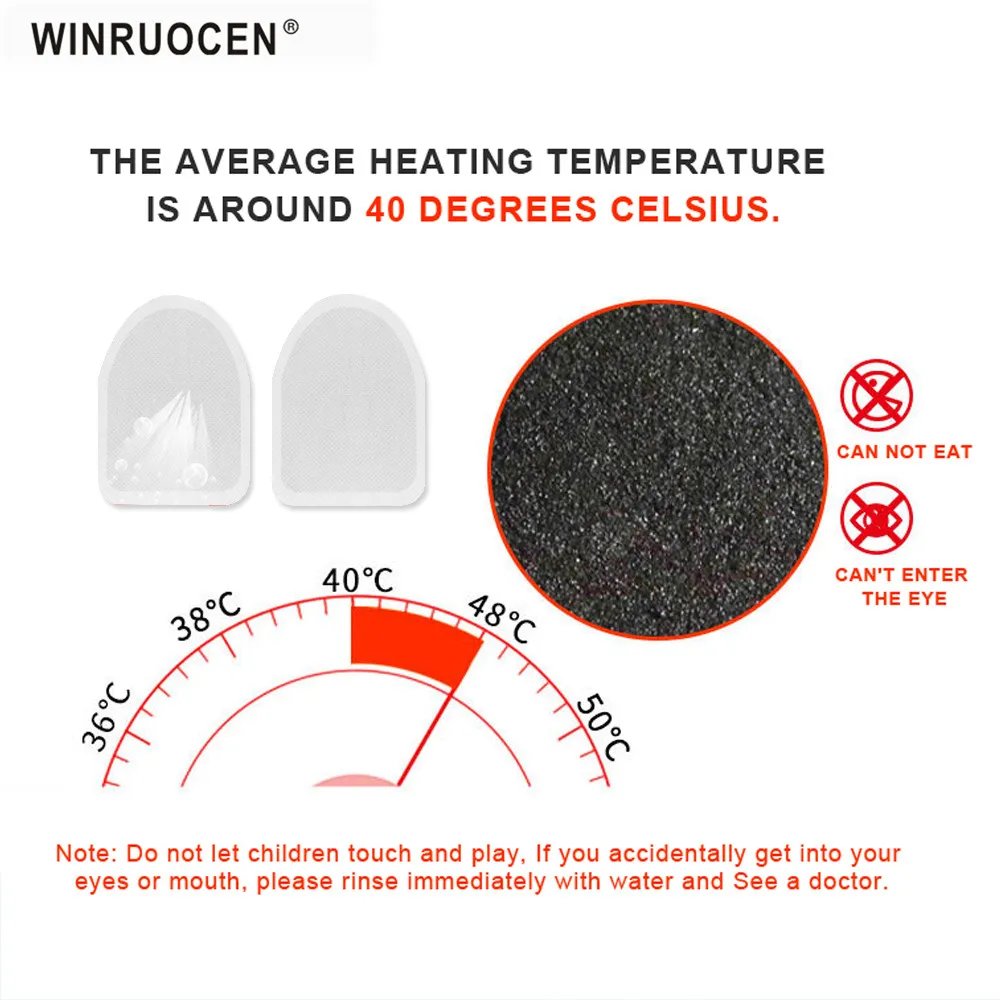 30 пар стикеров для ног, теплые детские наклейки, Самонагревающиеся стельки, теплые стельки, быстро нагревающиеся стельки для ног