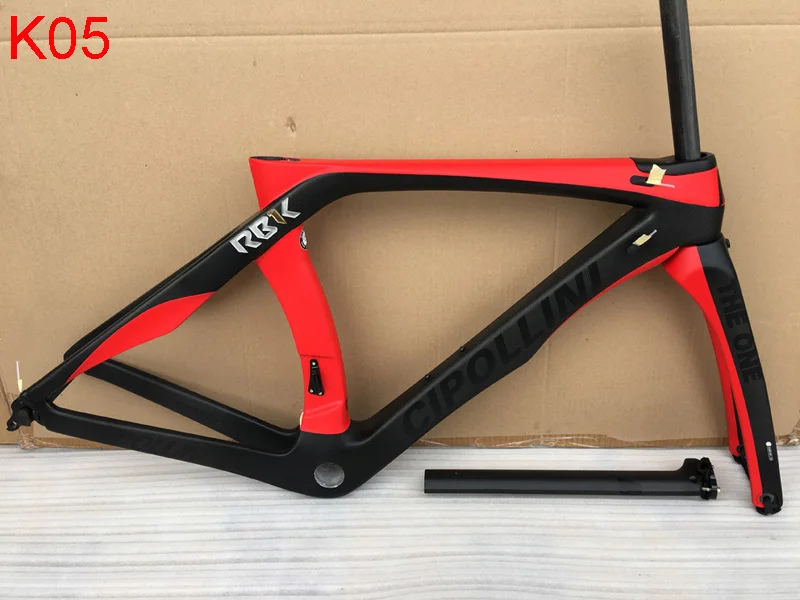 Best 2018 newest carbon road bike frame black grey Cipollini RB1K THE ONE Carbon Road Frame free shipping di2 bike carbon road frame 5